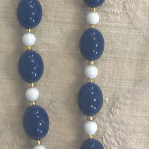 Blue Onyx Pearl Necklace